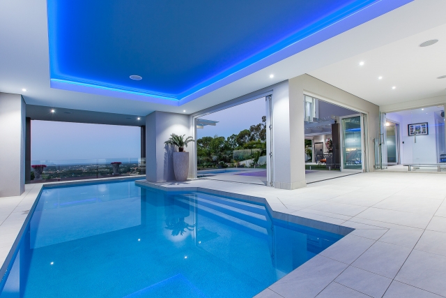 luxury pool room, modern indoor pool, luxury house, Brisbane, Sunshine Coast, Queensland, minka joinery