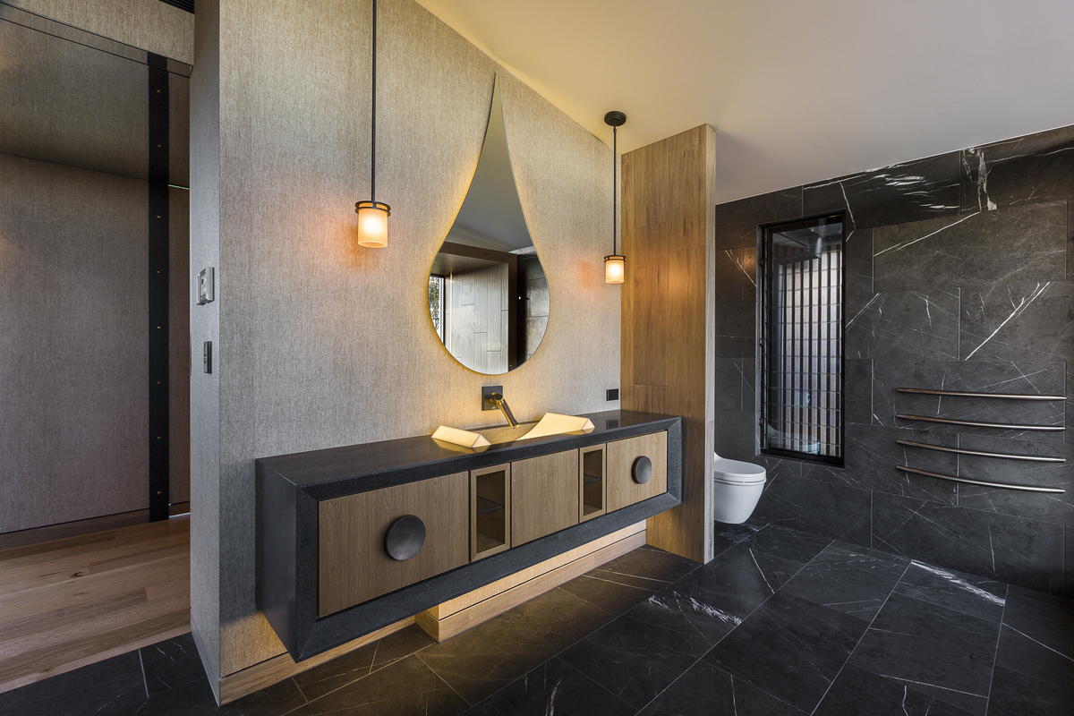 corian vanity, thermoformed basin, backlit basin, custom made basin, designer vanity, luxury bathroom, minka joinery