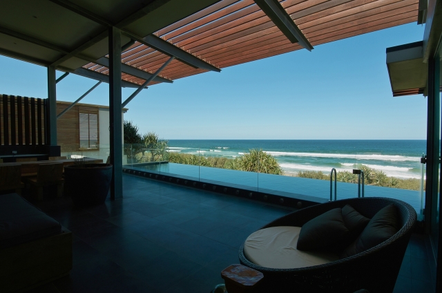 architect designed, pool, ocean views, marble tops, industrial, interiors, acrylic, minka joinery
