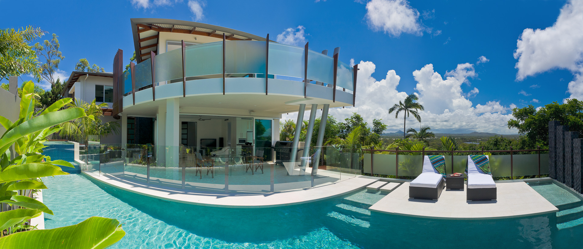 Resort Style Modern House, beach house, pool, chris clout, minka joinery