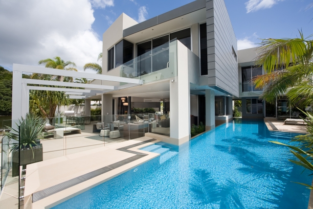 Architecture, modern architecture, architect designed house, Luxury House, noosa, pool, minka joinery